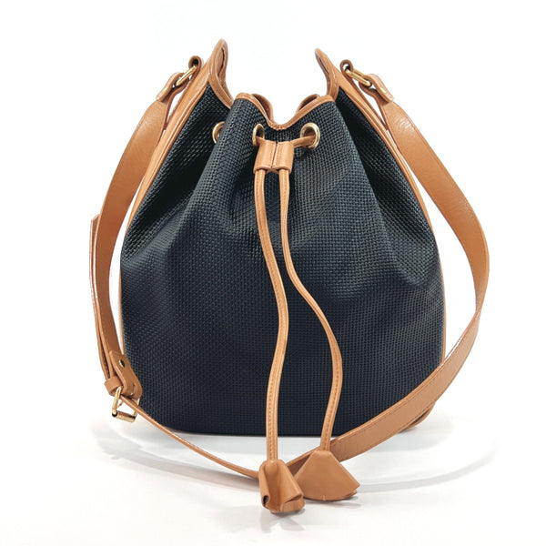 YVES SAINT LAURENT Shoulder Bag drawstringShoulder PVC/leather Black Black Women Used