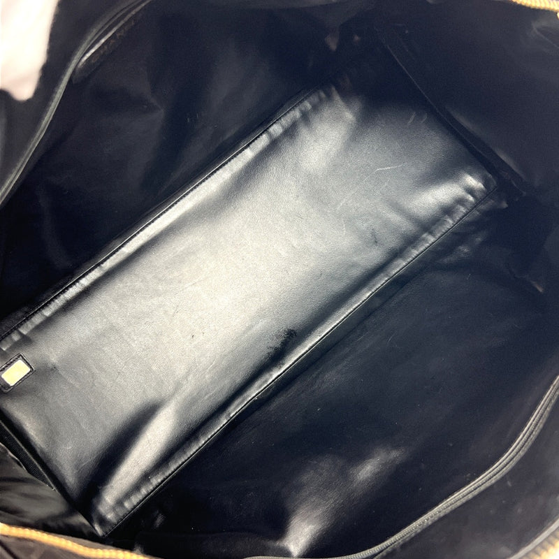 CHANEL Boston bag Bicolole leather Black Women Used
