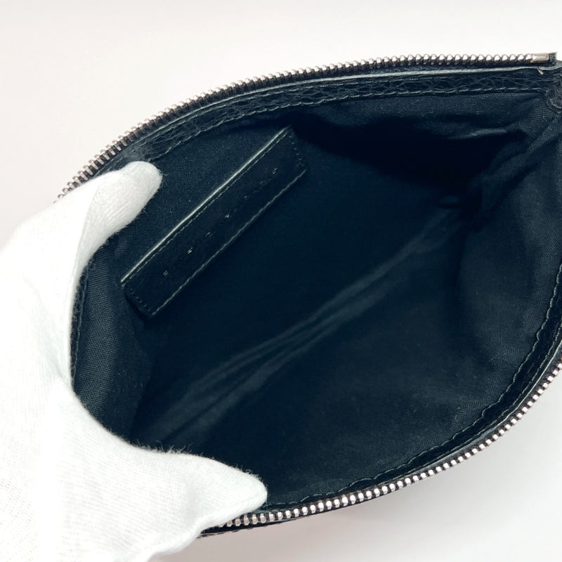 BALENCIAGA Clutch bag 273021 The clip leather Black unisex Used