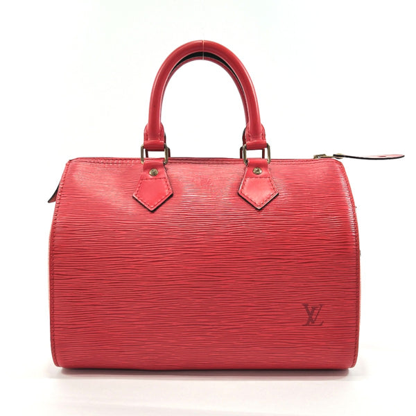 LOUIS VUITTON Handbag M43017 Speedy 25 Epi Leather Red Red Women Used