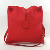 HERMES Shoulder Bag Silky City PM Taurillon Clemence Red Red YCarved seal Women Used