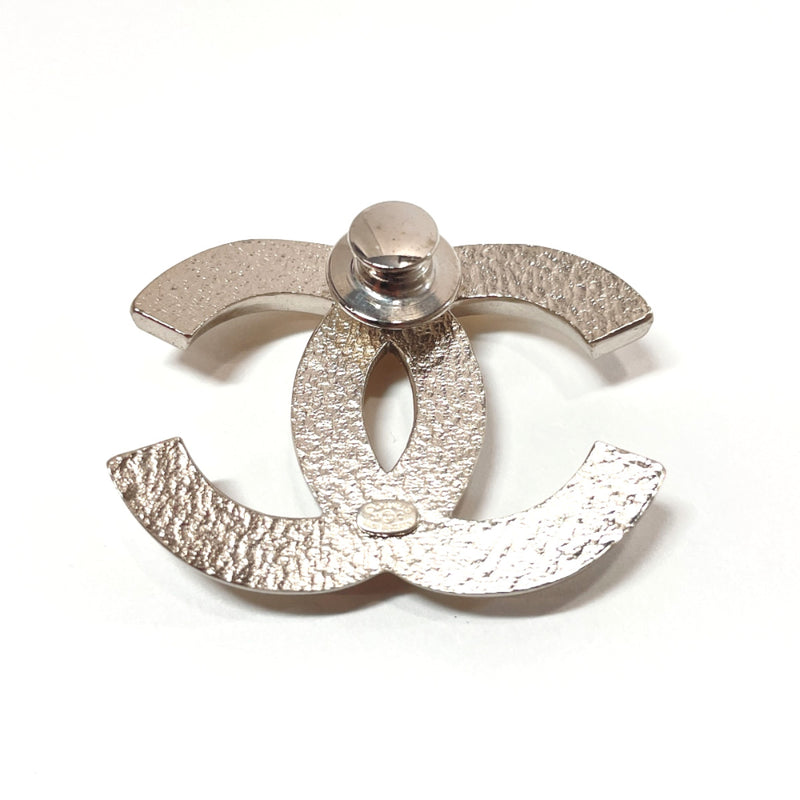 Chanel Chanel Brooch Pin Badge Camellia Coco Mark Metal/Fake  Pearl/Rhinestone Gold/White/Silver Women's