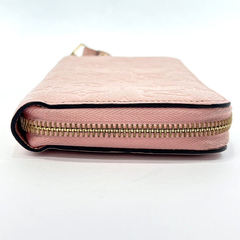 Louis Vuitton Monogram Empreinte Zippy Wallet M64090 Pink Leather