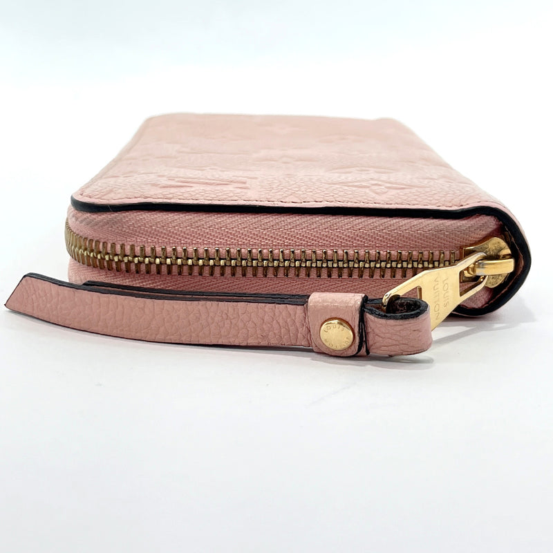 LOUIS VUITTON purse M64090 Zippy wallet Monogram Empreinte pink Women Used