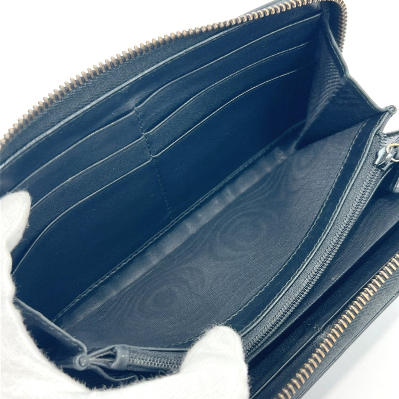 GUCCI purse 443123 GG Marmont Zip around wallet leather Black