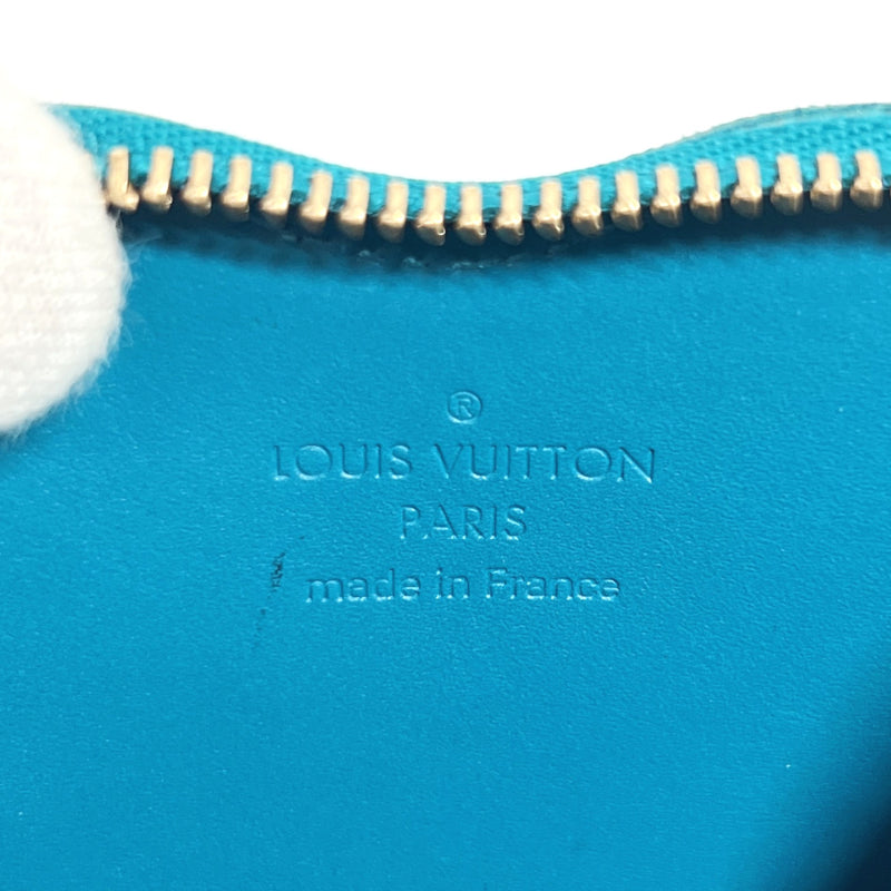 LOUIS VUITTON coin purse M93660 Porto Mon Coeur Monogram Vernis blue blue Women Used