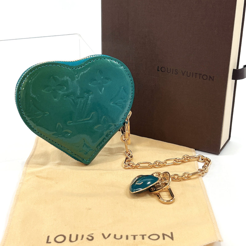 LOUIS VUITTON coin purse M93660 Porto Mon Coeur Monogram Vernis blue blue Women Used