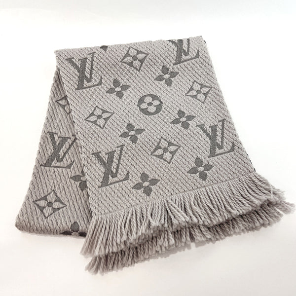 Logomania wool scarf Louis Vuitton Grey in Wool - 30019141