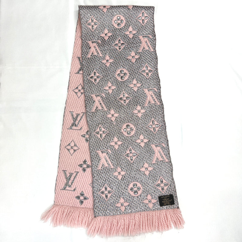 LOUIS VUITTON Shawl Pink Silk and Wool Made in Italy M73654