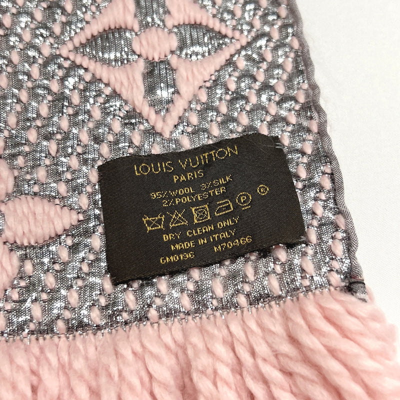 Louis Vuitton Pink Wool & Silk Logomania Shine Scarf Louis Vuitton