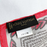LOUIS VUITTON scarf silk pink Women Used