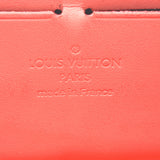 LOUIS VUITTON purse M58036 Zippy wallet Vernis Rayeur Monogram Vernis Red Red Women Used