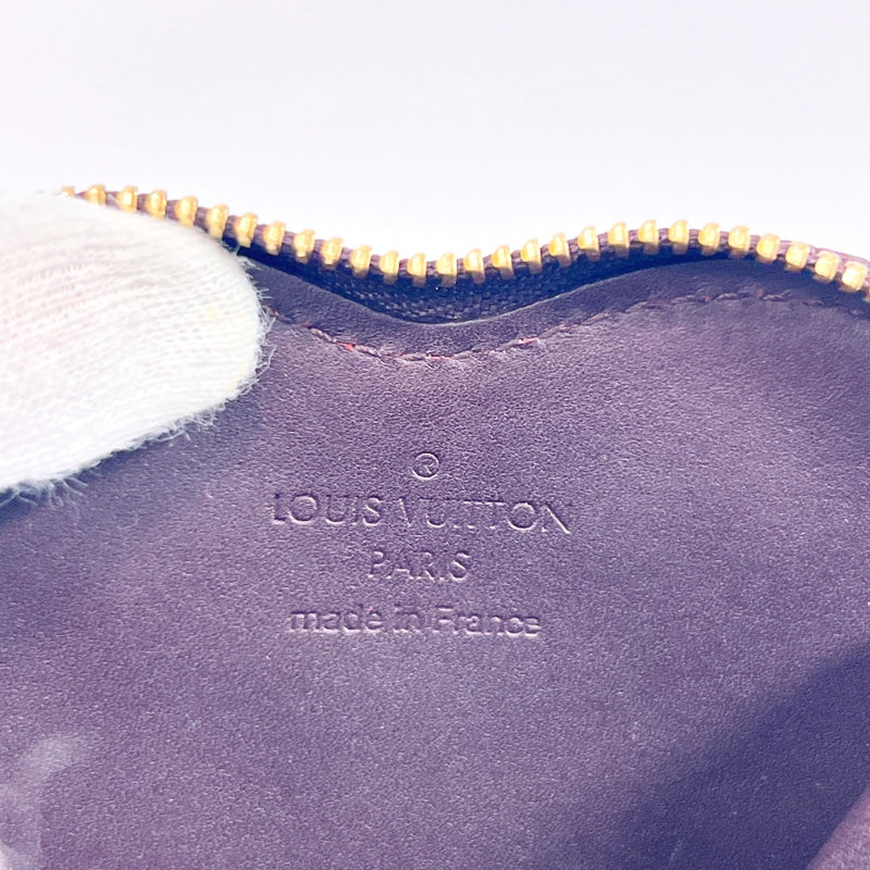 LOUIS VUITTON coin purse M93561 Portonne Cool Monogram Vernis Bordeaux –