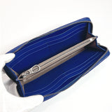 BOTTEGAVENETA purse Zip Around Intrecciato leather blue blue mens Used