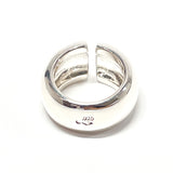 CHANEL Ring logo Silver925 #13(JP Size) Silver Women Used