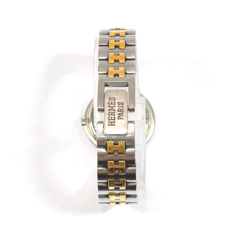 HERMES Watches profile Gold Plated/Stainless Steel Silver Silver Women Used