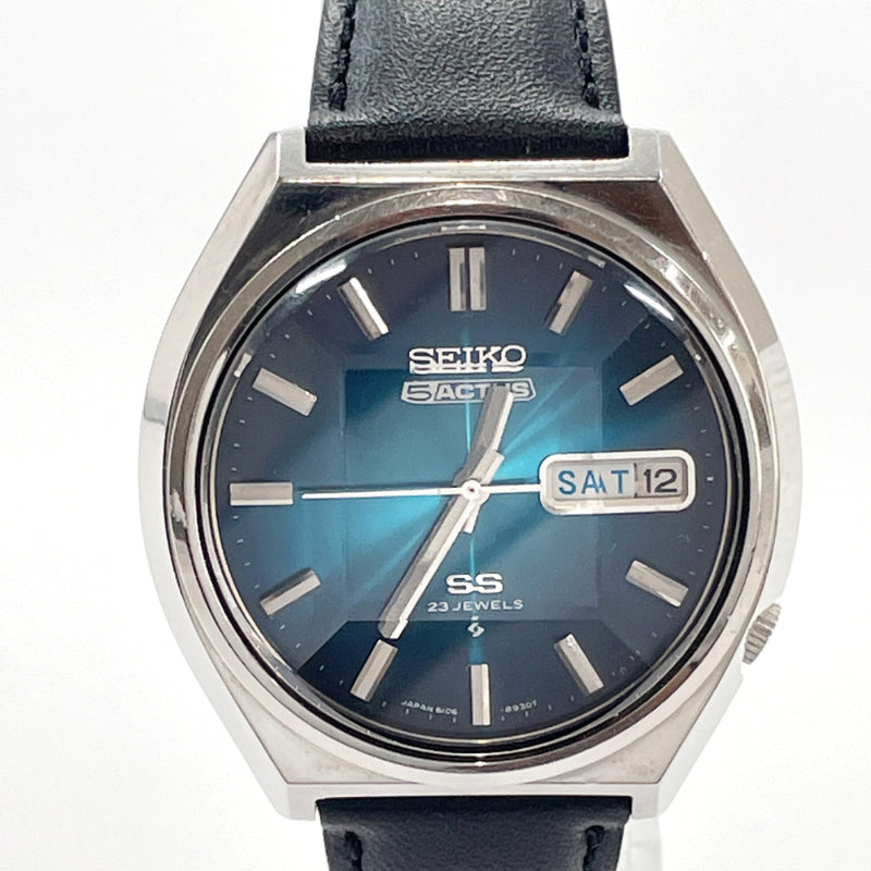 SEIKO Watches SS 23JEWELS 5ACTUS Stainless Steel/leather Silver Silver mens Used