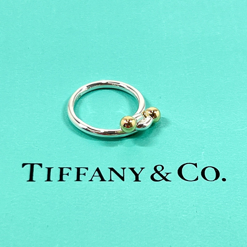 TIFFANY&Co. Ring Love knot Silver925/K18 Gold #7(JP Size) Silver Silver Women Used