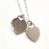TIFFANY&Co. Necklace mini double heart tag Return to Silver925 Silver Women Used