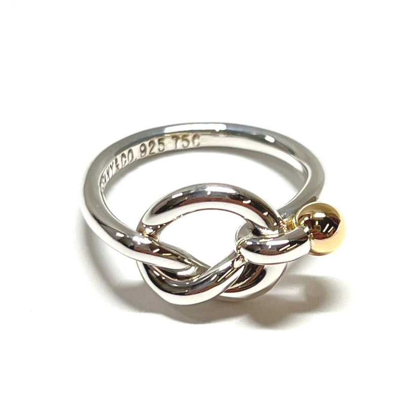 TIFFANY&Co. Ring Hook & Eye Silver925/K18 Gold #8(JP Size) Silver 
