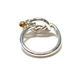 TIFFANY&Co. Ring Hook & Eye Silver925/K18 Gold #8(JP Size) Silver Silver Women Used
