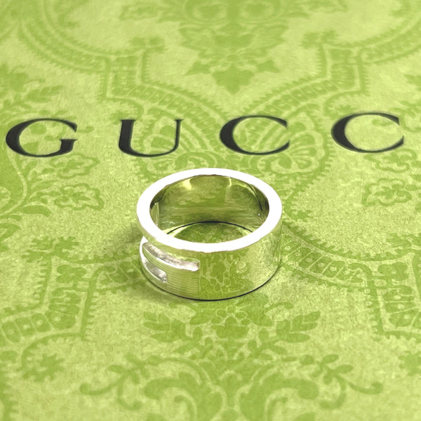GUCCI Ring Branded Cutout G Silver925 #8(JP Size) Silver Women Used