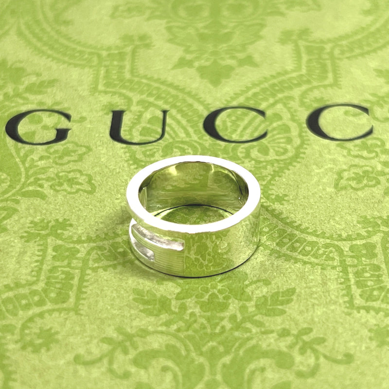 GUCCI Ring Branded Cutout G Silver925 #8(JP Size) Silver Women 