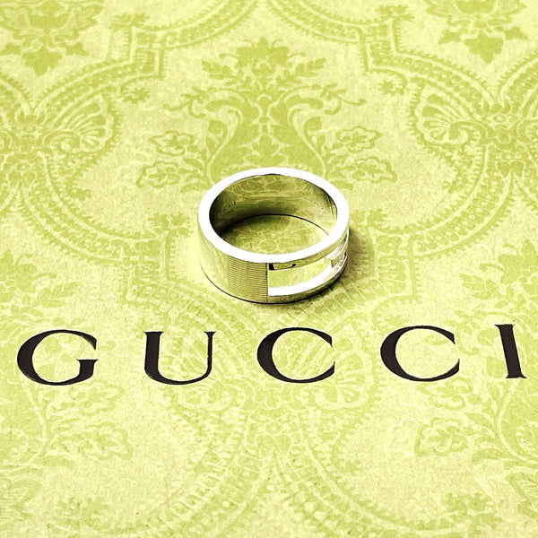 GUCCI Ring Branded Cutout G Silver925 #17(JP Size) Silver unisex Used