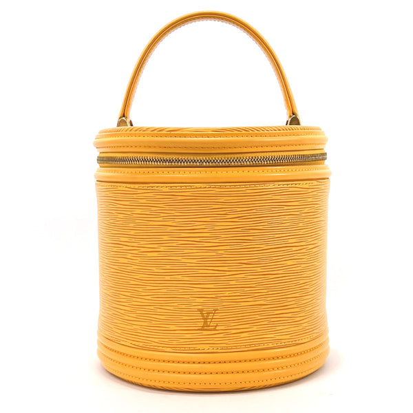 LOUIS VUITTON Handbag M48039 Cannes vanity back Epi Leather yellow yellow Women Used