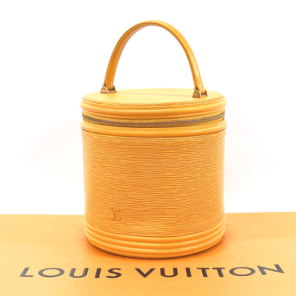 LOUIS VUITTON Handbag M48039 Cannes vanity back Epi Leather yellow yellow Women Used