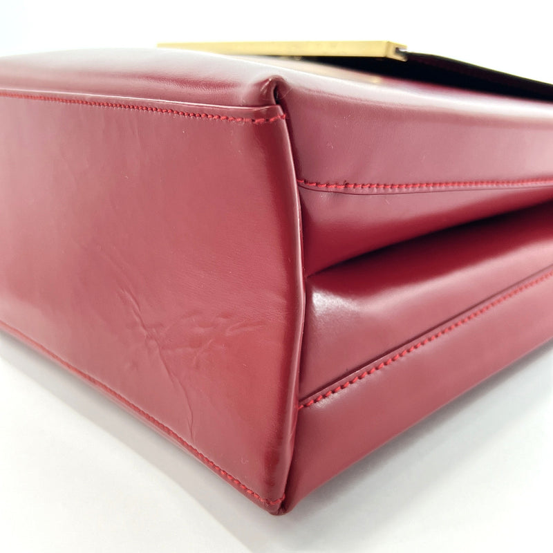 LOEWE Handbag leather Red Women Used