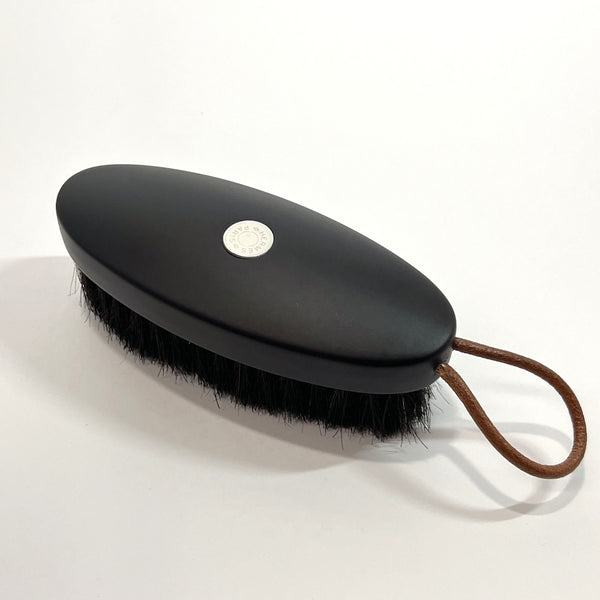 HERMES Other accessories Grooming brush Wood/Horsehair Black unisex Used