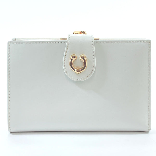 GUCCI wallet 035・2149・1687 Horseshoe leather white Women Used