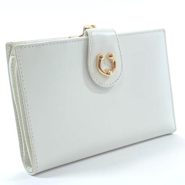 GUCCI wallet 035・2149・1687 Horseshoe leather white Women Used