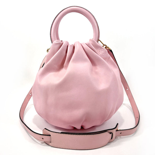 LOEWE Handbag 332.87.L40 bounce bag leather pink Women Used