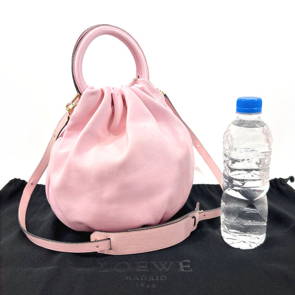 LOEWE Handbag 332.87.L40 bounce bag leather pink Women Used