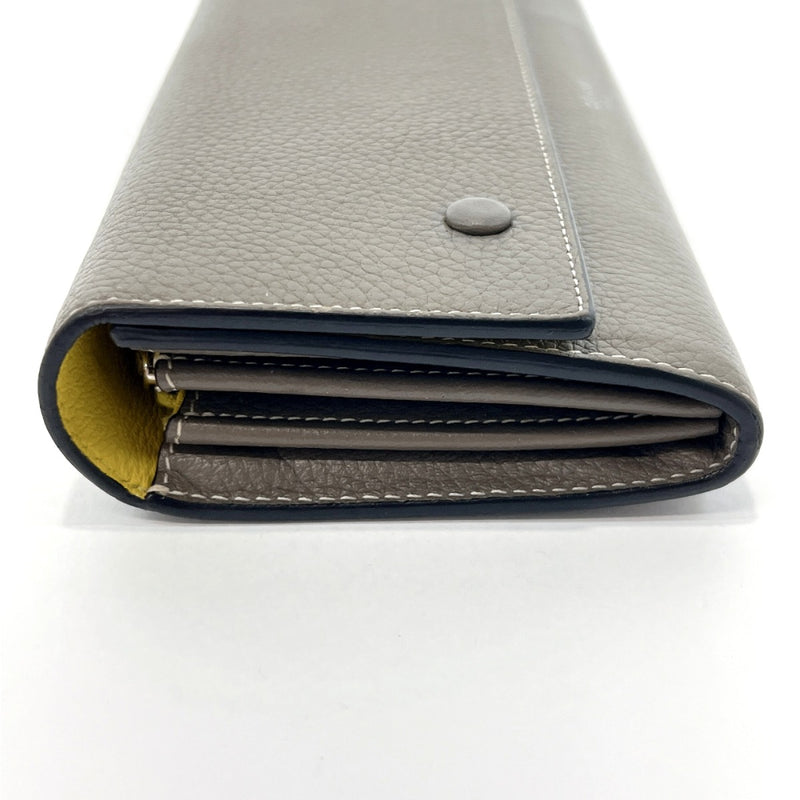 CELINE purse 101673JFL.09SO  Large flap multifunction leather gray gray Women Used