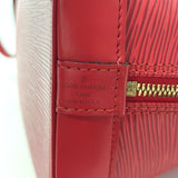LOUIS VUITTON Handbag M52147 Alma PM Epi Leather Red Red Women Used