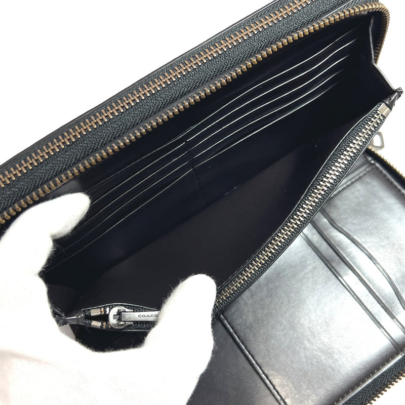 COACH purse F93504 Signature W Zip Travel Organizer PVC Brown mens