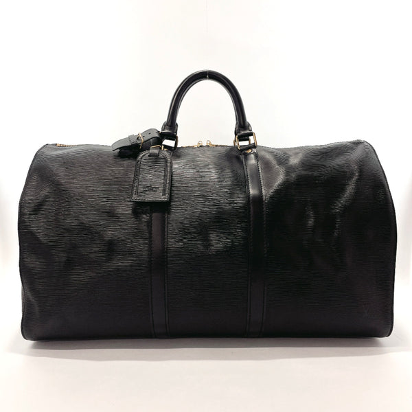LOUIS VUITTON Boston bag M42962 Keepall 50 Epi Leather Black unisex Used