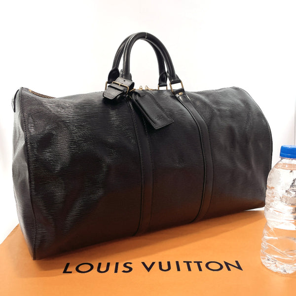 LOUIS VUITTON Boston bag M42962 Keepall 50 Epi Leather Black unisex Used