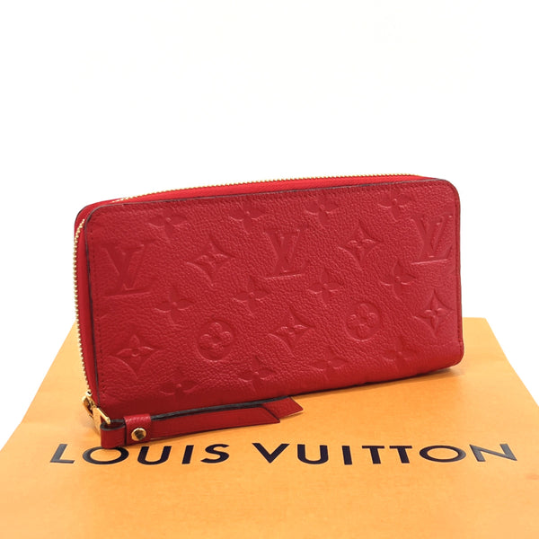 LOUIS VUITTON purse  M60547 Zippy wallet Monogram Empreinte Red Red Women Used