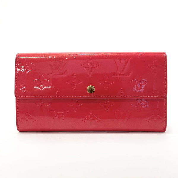 LOUIS VUITTON purse M9140F Portefeiulle Sarah Monogram Vernis pink pink Women Used