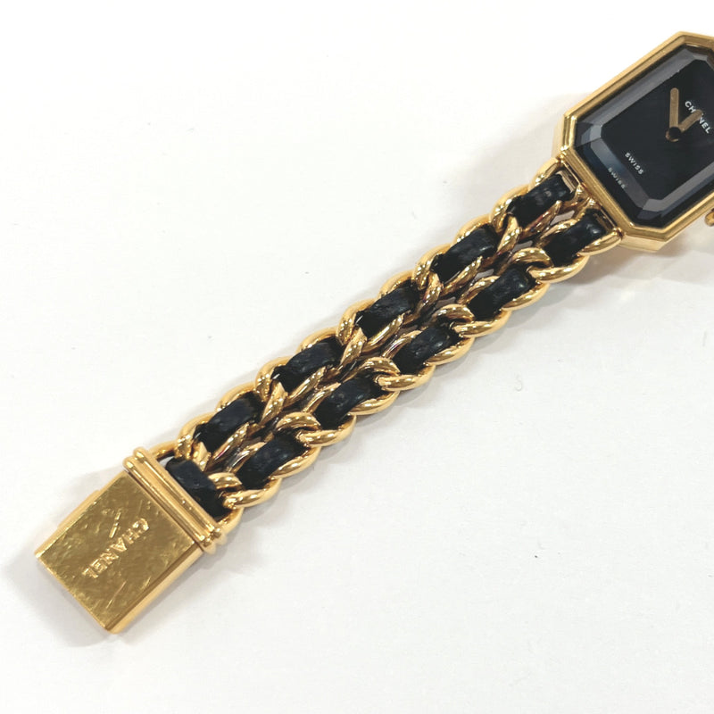 CHANEL Watches Premiere Gold Plated/leather gold gold Women Used