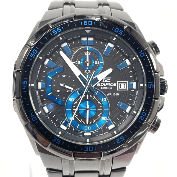 CASIO Watches 5343 Edifice Chronograph Stainless Steel/Stainless Steel Black Black mens Used