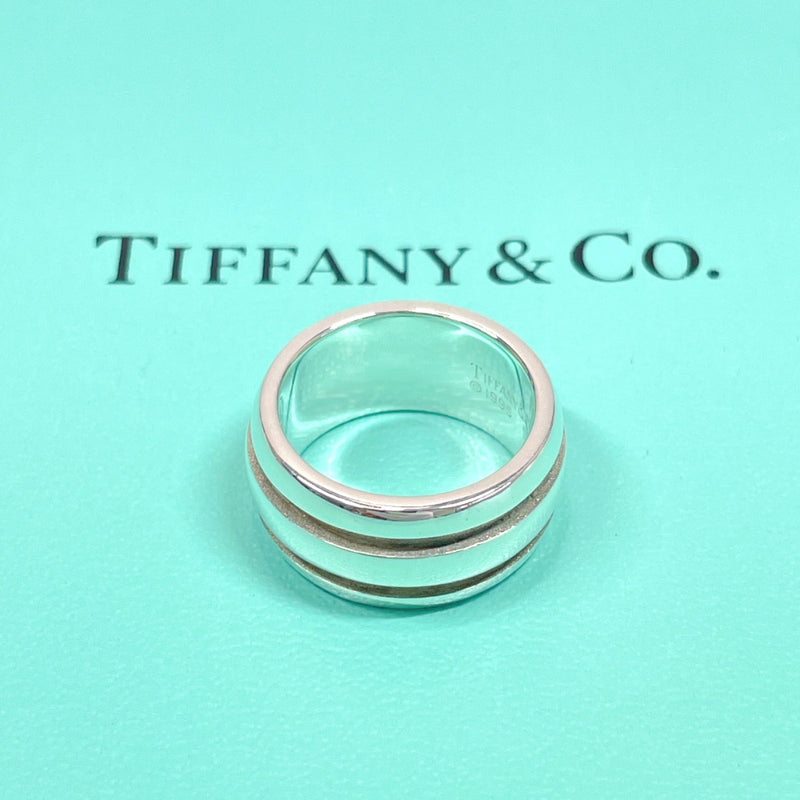 TIFFANY&Co. Ring Atlas grooved Double line Silver925 #9(JP Size) Silver Women Used