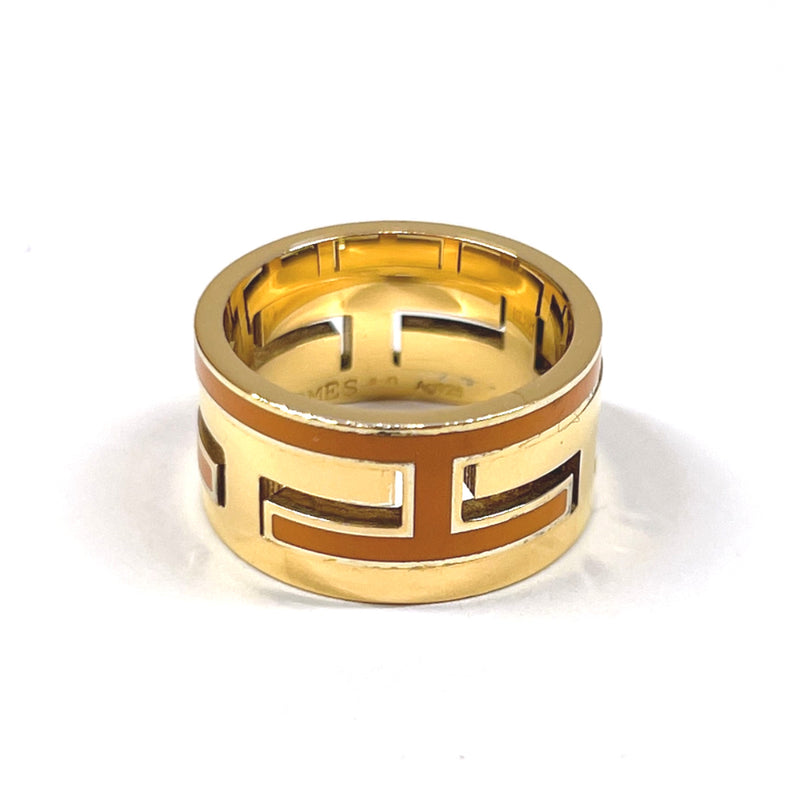 HERMES Ring Move ash Silver925 #9(JP Size) gold Women Used