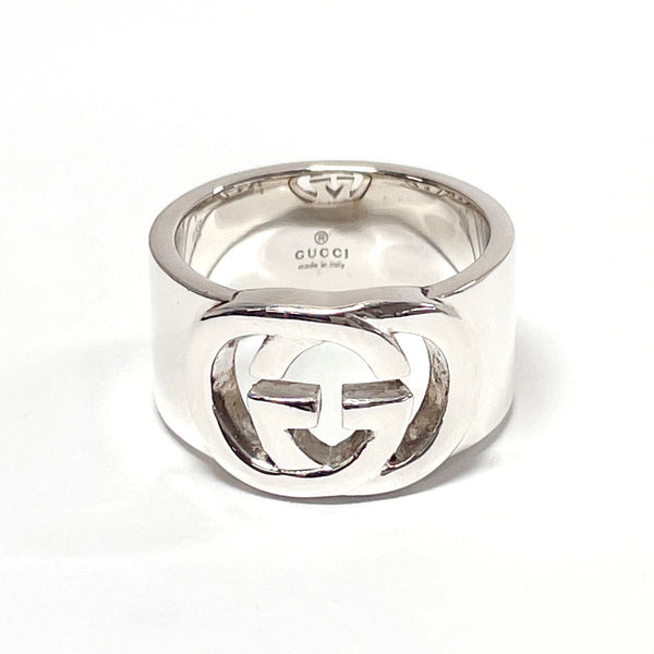 GUCCI Ring Interlocking Silver925 #13(JP Size) Silver unisex Used