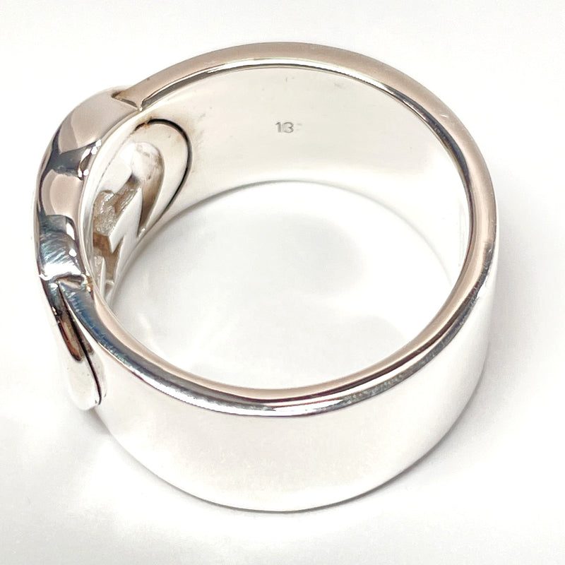 GUCCI Ring Interlocking Silver925 #13(JP Size) Silver unisex Used