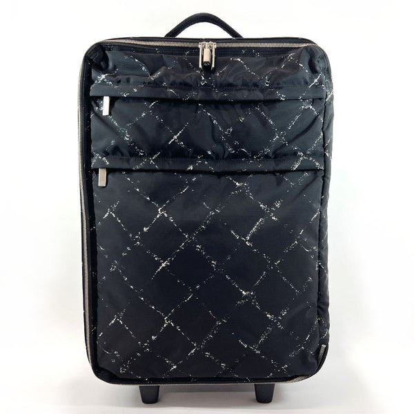 CHANEL Carry Bag Travel line Nylon Black Women Used –